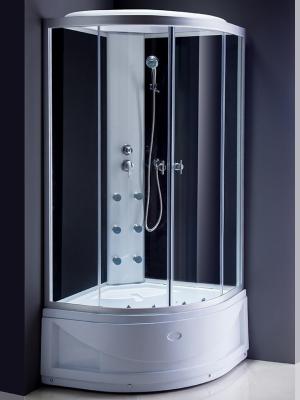 China 5mm Quadrant Black Shower Enclosure Aluminum Frame Sliding for sale