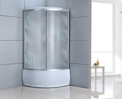 China Bathroom White Quadrant Shower Enclosure Aluminum Frame for sale