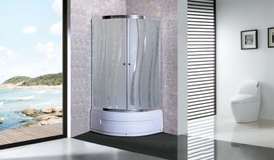 China 1000×1000×2000mm Bathroom Glass Shower Enclosure Silver Aluminum Frame for sale