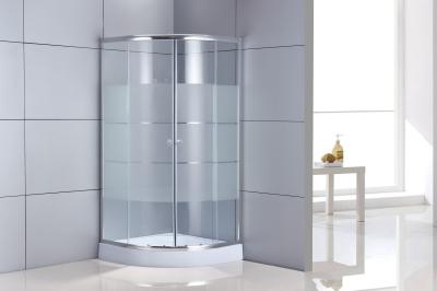 China Chrome Aluminum Corner Entry Shower Enclosure Clear Glass 5mm for sale