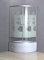 China marco de aluminio del recinto de la esquina redondo de la ducha 800x800 de 5m m en venta