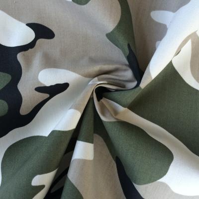 China Polycotton Blend Camouflage Fabric TC Poplin Fabric Plain Weave 1/1 for sale