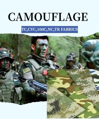 China SCCM Cotton Polycotton Camouflage Print Fabric OEM ODM à venda