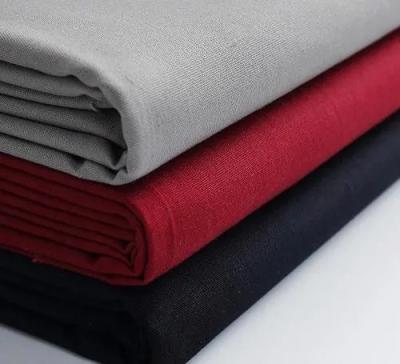 China 100-400gm Tecido de lona de algodão simples resistente a manchas à venda