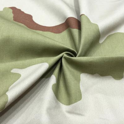 China Polycotton Army Camouflage Fabric Material 58/60 Breathable for sale