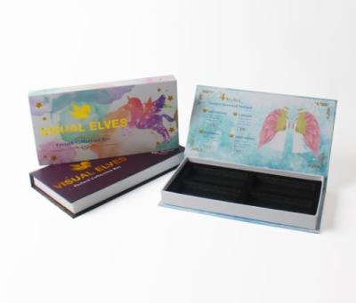China Caixa de presente cosmética do cartão magnético, caixa de empacotamento da pestana feita sob encomenda de 250gsm CCNB à venda