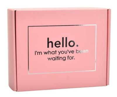 China 120g Offset SGS EPS Colored Packaging Boxes CDR Custom Logo Printed Pink for sale