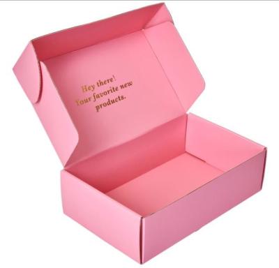 China 500pcs Youfu Colored Packaging Boxes Custom Logo Pink CDR PDF Pantone Color for sale
