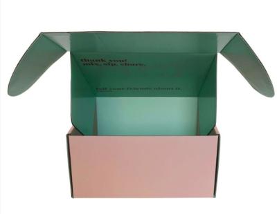 China 500pcs recicló el color del buzón del cartón, RoHS PGAA acanaló la caja de papel en venta