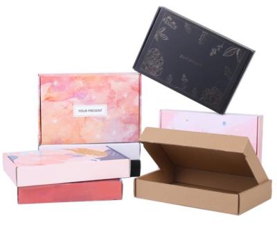 China 10mm CDR Pink Corrugated Mailer Boxes , Youfu Packaging Gift Boxes Kraft for sale