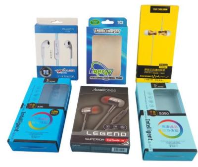 China EPS PDF Flexo Printing Consumer Electronics Packaging Boxes 3C Headphone 2KG for sale