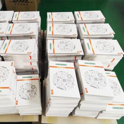 China El marketing de producto de los manuales de instrucciones del SGS Debossing inserta el papel de imprenta 157g en venta