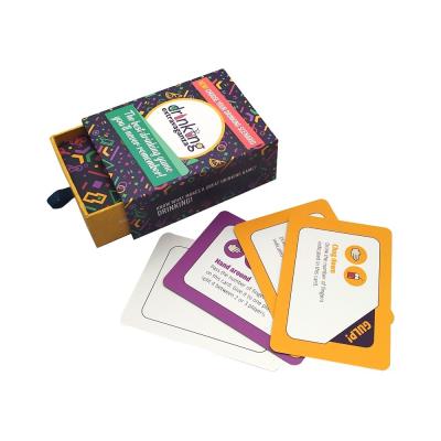 China cartões de jogo do jogo de 210g Youfu, crianças educacionais do cartão flash do GV 100PCS à venda