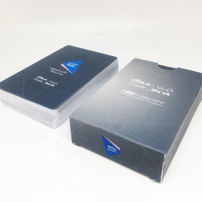 Chine OIN brillante 9001 d'Art Paper imprimée par coutume épaisse de cartes de jeu d'ASTM 0.35mm à vendre