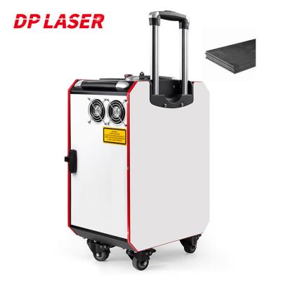 China Trolley Case Raycus 200w Laser Cleaning Machine Portable Rust Removal Cleaner for sale