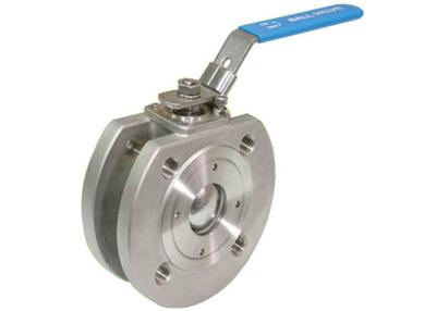 China 1 pc wafer flanged ball valve , 2 pc ball valve Stainless Steel Material for sale
