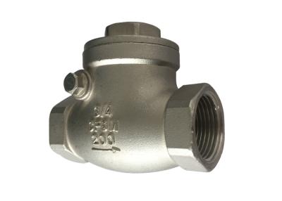 China 1 Inch 200 Psi Stainless Steel Check Valve Npt / Bsp / Bspt Threaded for sale