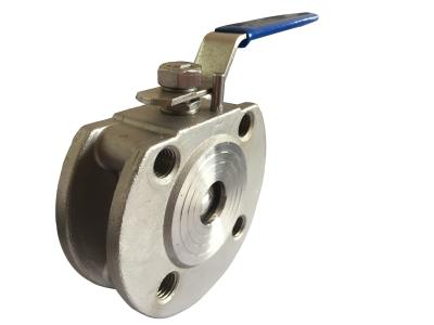 China 1 PC Wafer Flanged Ball Valve CF8M Casting API 598 Standarded for sale