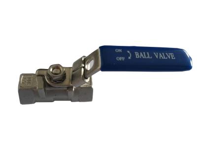 China DN100 Metal Ball Valve , CF8M Female And female threaded ball valve for sale