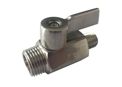 China Reducing ends BSP thread Stainless steel ss304 Mini Ball Valve for sale