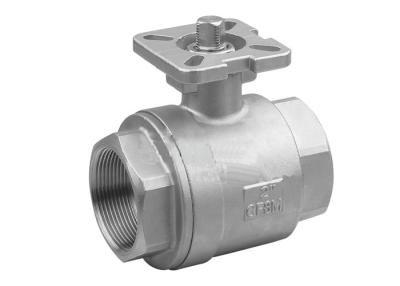China Stainless Steel Ball Valve , 316 stainless steel ball valve 1000 PSI  with actuator mounting pad for sale