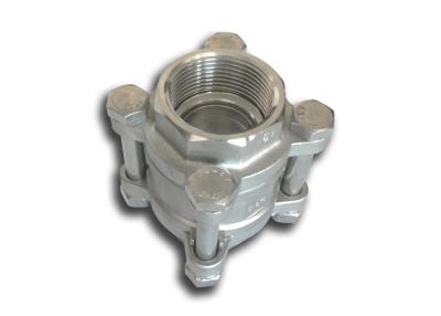 China 1-1/4” stainless steel 3 pc check valve 304 material bsp, bspt, npt threaded for sale