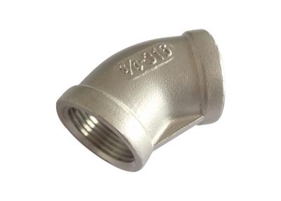 China 150 LB  Stainless Steel Pipe Fitting Thread Connection 45 Degree Elbow for sale
