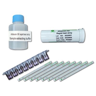 China Aflatoxin B1 Detection Rapid Mycotoxin Testing Kits For Grain Feed Oil 96 Tests/Kit for sale