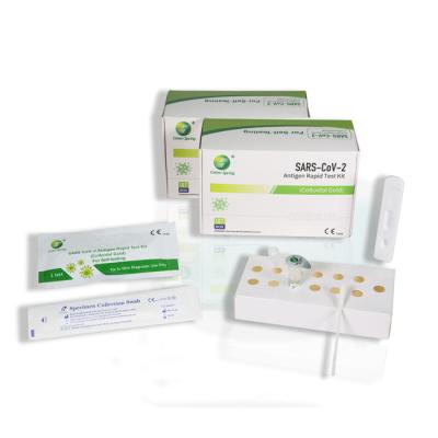 China COVID-19 Antigen Home Test Kit 10 Tests/Kit CE For Nasal Swab Accuracy 99.68% for sale