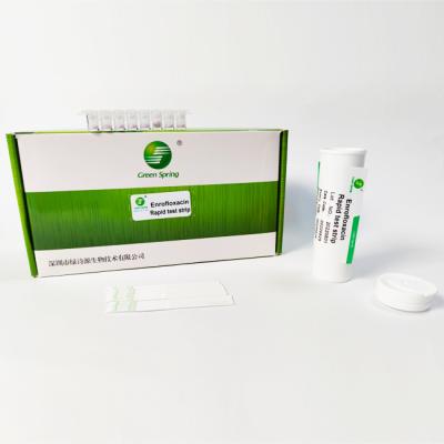 China Enrofloxacin ordenha a detecção Kit Antigen Strip Test 96 testa Kit For Milk 3 a 5 Ppb à venda