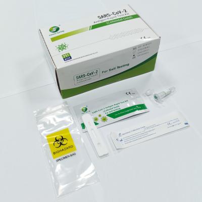 China 99.68% Accuracy SARS-CoV-2 Antigen Self Test Kit 25 Tests/Kit CE For Nasal Swab for sale