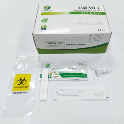 Chine CE à la maison d'essais du kit 25 d'essai de l'antigène COVID-19/kit pour l'écouvillon nasal à vendre