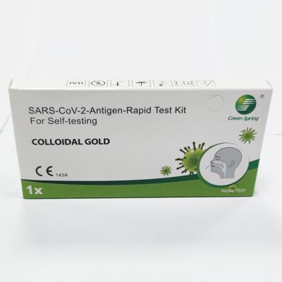 China SARS-CoV-2 Antigen Home Test Kit 1 Tests/Kit CE For Nasal Swab Accuracy 99.68% for sale