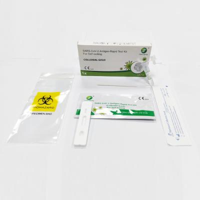 Chine De l'antigène SARS-CoV-2 d'essai 1 CE à la maison d'essais du kit/kit pour la sensibilité nasale 98,84% d'écouvillon à vendre