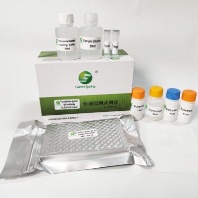 Chine Sérum ou plasma animal IgG ELISA Toxoplasma Rapid Test Kit pour l'animal familier 96 Wells/kit à vendre