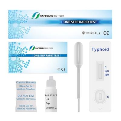 China Typhoid IgM / IgG Rapid Antibody Test Cassette One Step 40 Tests/Kit for sale