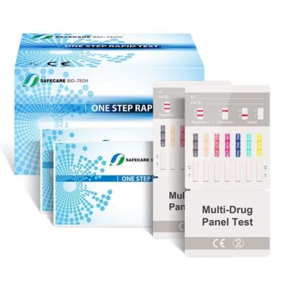 China Prueba de droga multi individualmente envuelta de la orina de la pantalla de los 6 paneles Kit Pathological Analysis en venta