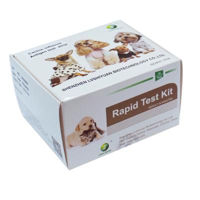 China Equipo rápido 10Tests/Kit de la prueba de la gripe de la prueba CIV de la gripe del perro del animal doméstico canino del antígeno en venta
