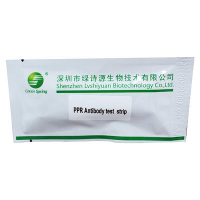 China GMP PPR Antibody Test Strip Peste Des Petits Ruminants 25 Tests/Kit for sale
