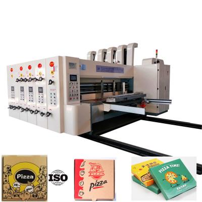 China High Accuracy Pizza Box Making Machine Automatic Flexo Box Printing Die Cutting for sale