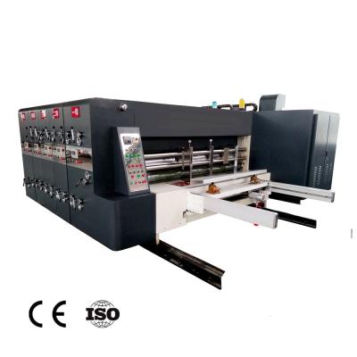 China 4 Color Lead Edge Feeder Printer Slotter Die Cutter for sale