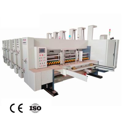 China 2 color Flexo que imprime ranurando la máquina que corta con tintas automática en venta