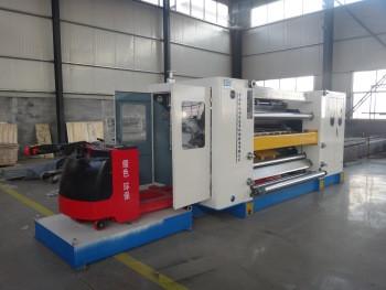 China Vacuum Fingerless Single Face Paper Corrugation Machine 1 Year Warranty for sale