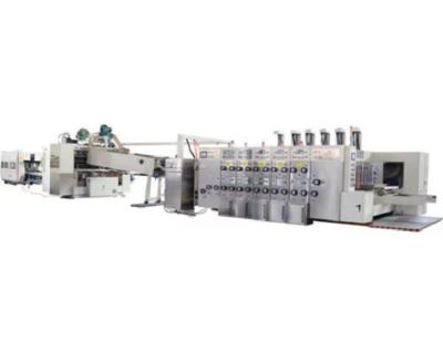 China Full Automatic Printing High Speed Folding 920mm Corrugated Box Making Machine for sale