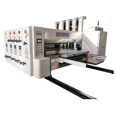 China 4 Color Automatic Feeding Lead Edge 380v Printer Slotter Die Cutter for sale