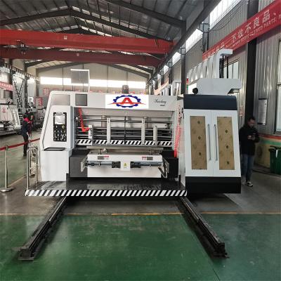 China Corrugated Custom Printing Rotary Die Cutting Machine Four Color Carton Ce Certificate for sale