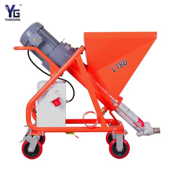 Quality YG L180 380V Fireproof Mortar Spraying Machine With 50L Hopper Capacity for sale