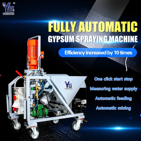 Quality 380V 50HZ Wall Cement Plaster Machine Fully Automatic Gypsum Spraying Machine for sale