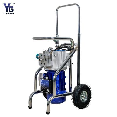 China G36 Professional Epoxy Coating Stucco 9L Spraying Machine Airless Diaphragm Pump Four Spray Gun Blue Color Paint Machine for sale
