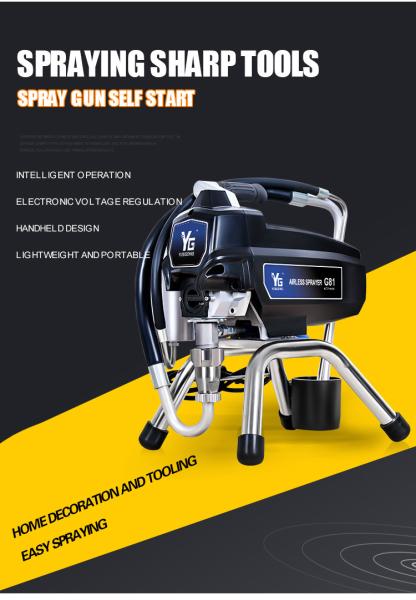 Quality 2.8L/Min Large Flow Airless Paint Spray Machine 2200W Electric Wall Paint for sale